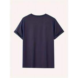 Men's Casual Short Sleeve T-Shirt with Bold 