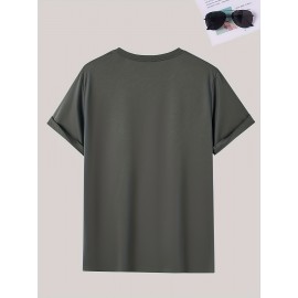 Men's Casual Short Sleeve T-Shirt with Bold 