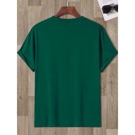 Men'S Vibrant Orange Graphic T-Shirt - 