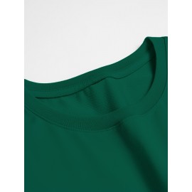 Men'S Vibrant Orange Graphic T-Shirt - 