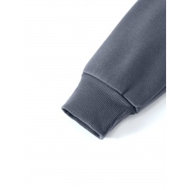 [Men's Cross Print Hooded Sweatshirt] Black Men's 