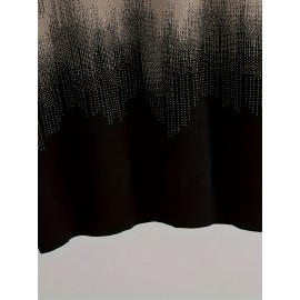 Men's Casual Gradient Color-Block Knit Sweater - Soft Stretch Round Neck Pullover, Machine Washable Slim Fit for Autumn Winter, Cute Sweaters, Durable Winter Wear, Medium Elasticity Fabric