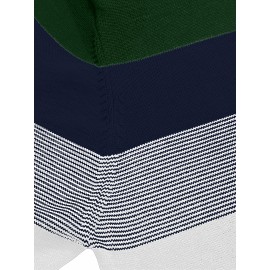 Men's Slim-Fit Casual Soft Commuter Knit Sweater - High Neck Long Sleeve with 1/4 Zipper, Navy & Light Grey Color Block Design for Autumn/Winter, Office & Casual Wear, Knitted Sweater, Comfortable Winter Wear