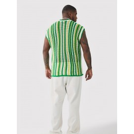 Openwork Crochet Vest