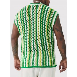 Openwork Crochet Vest