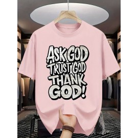 Men's Casual Short Sleeve T-Shirt with Bold 