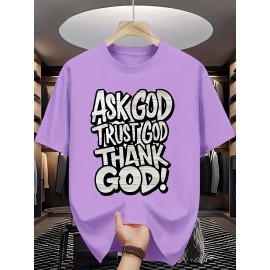 Men's Casual Short Sleeve T-Shirt with Bold 