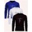 3pcs faith letter print new Men's round neck long-sleeved T-shirt casual sports breathable top multi-pack autumn and winter Men's clothing comfortable loose fashion street trendy warm sweater set as a gift suitable for outdoor sports